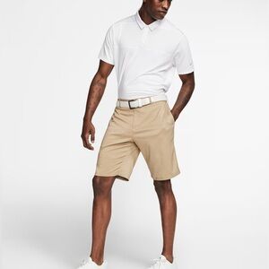 Nike Men's Tan Flat Front Shorts
